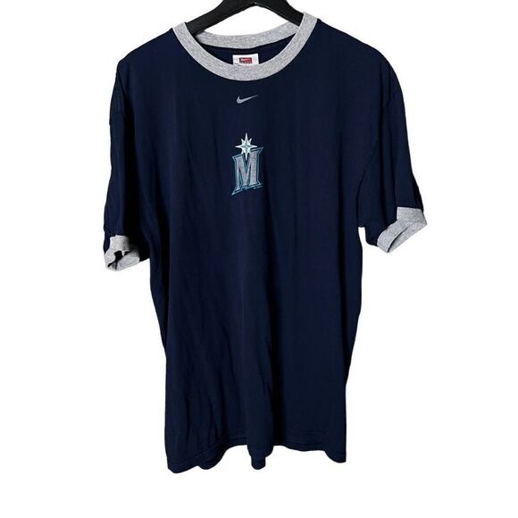 Nike Center Swoosh Seattle Mariners T Shirt Large - Picture 1 of 5